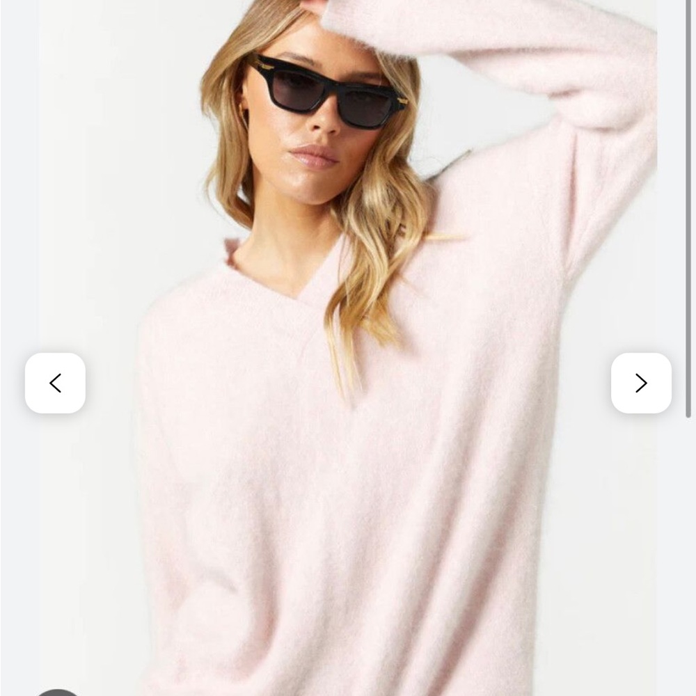 Kingston Blush V-Neck Sweater